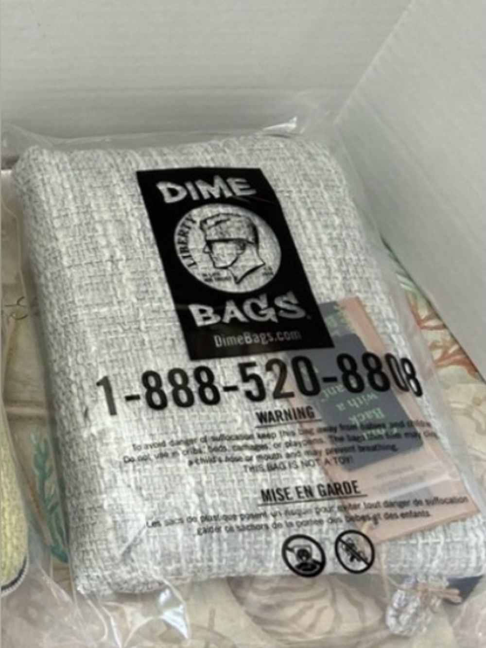 Dime Bags Brand 10” Padded Pouch GRAY